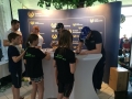 Der KSC70 bei der Autogrammstunde mit Paul Biedermann (Halle) und mit dem amtierenden Vizeweltmeister Marco Koch (DSW Darmstadt).